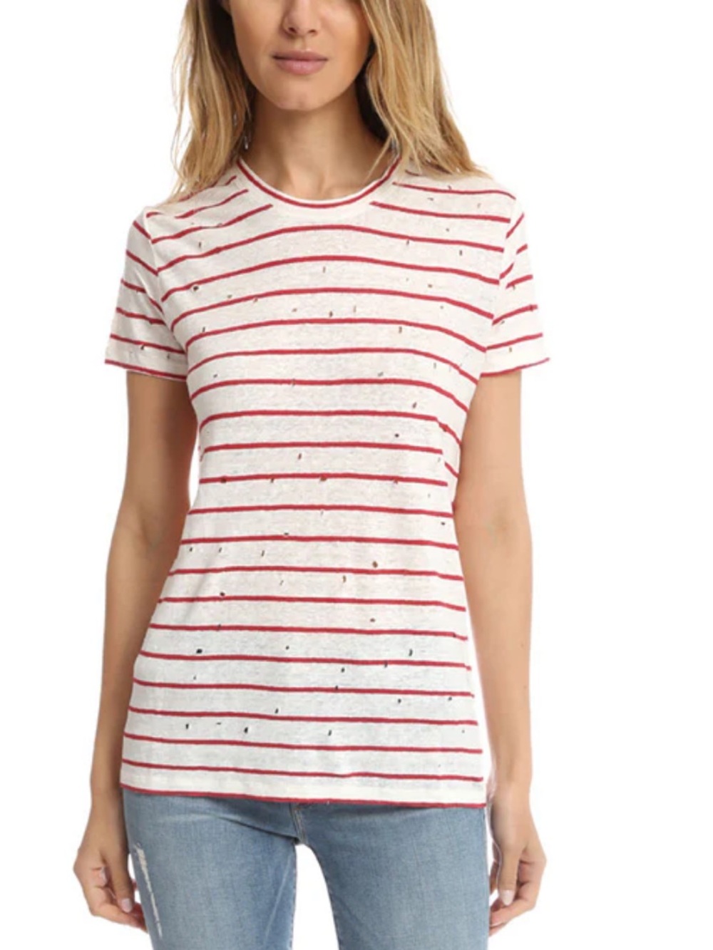 IRO Mina Linen Tee Size Large